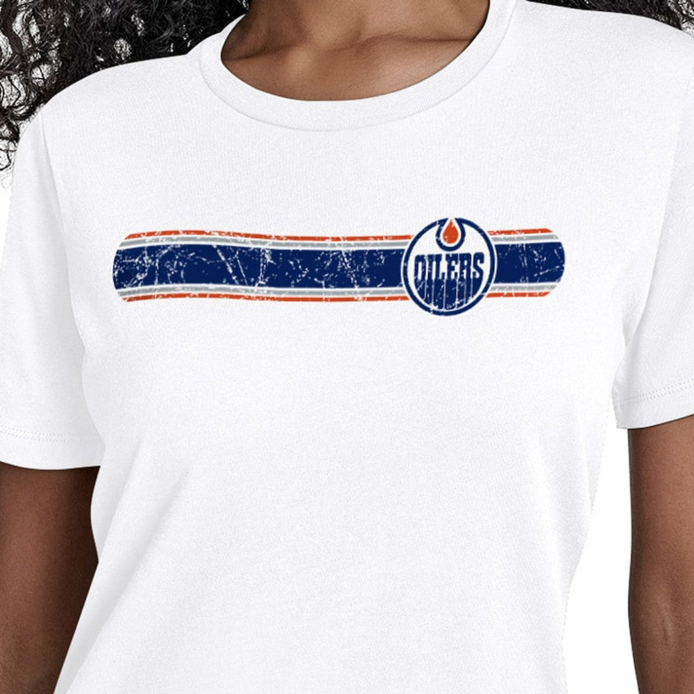 Edmonton Oilers Starter Women's Team Stripe T-Shirt
