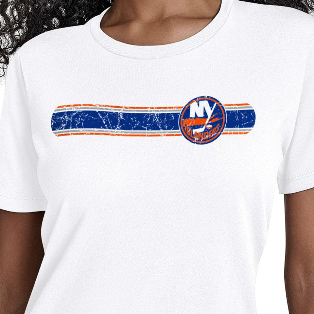 New York Islanders Starter Women's Team Stripe T-Shirt