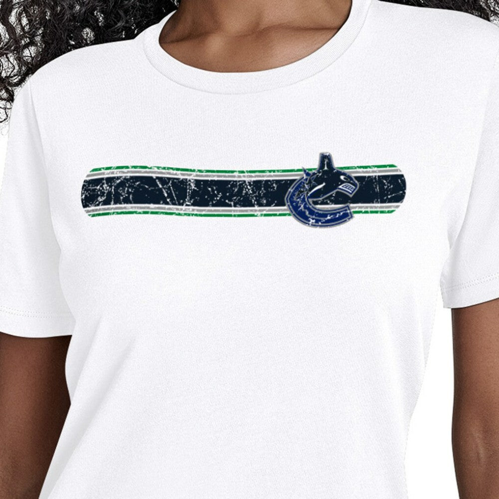 Vancouver Canucks Starter Women's Team Stripe T-Shirt