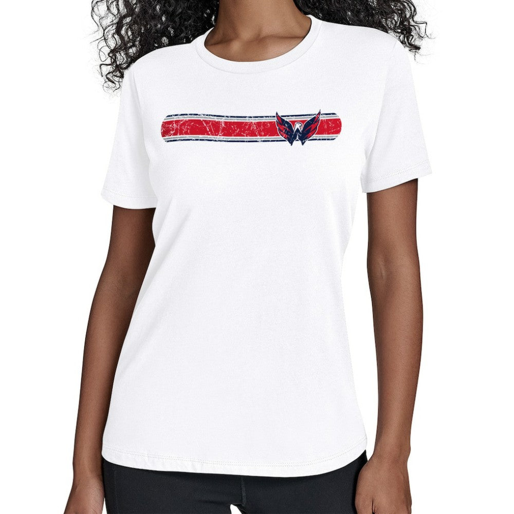 Washington Capitals Starter Women's Team Stripe T-Shirt