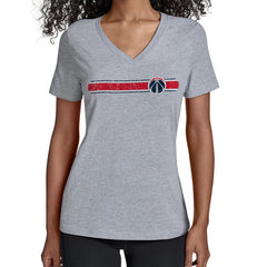 Washington Wizards Starter Women's Team Stripe V-Neck T-Shirt - Gray online