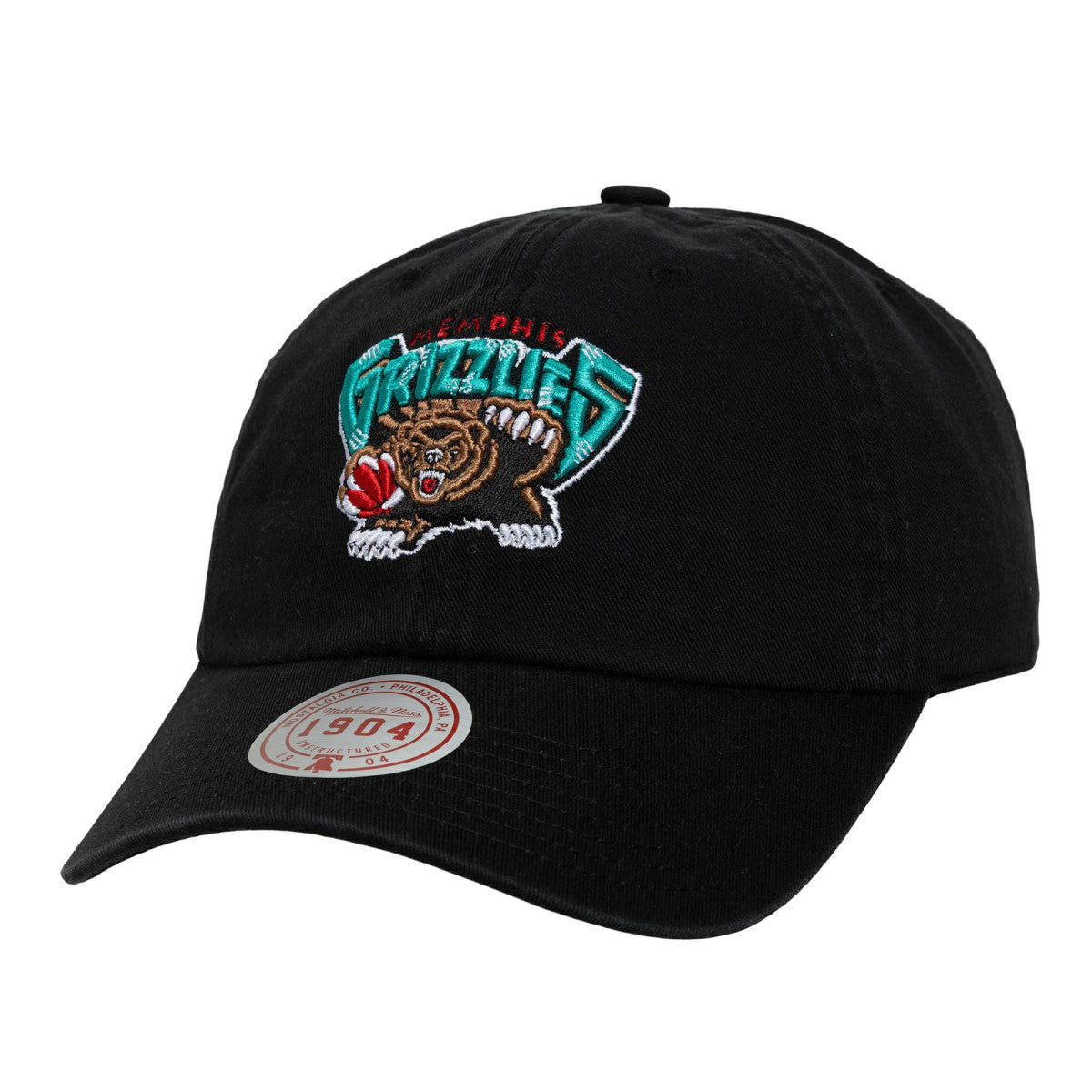Memphis Grizzlies Hardwood Classics 1904 Adjustable Hat - Black | Mitchell & Ness discount