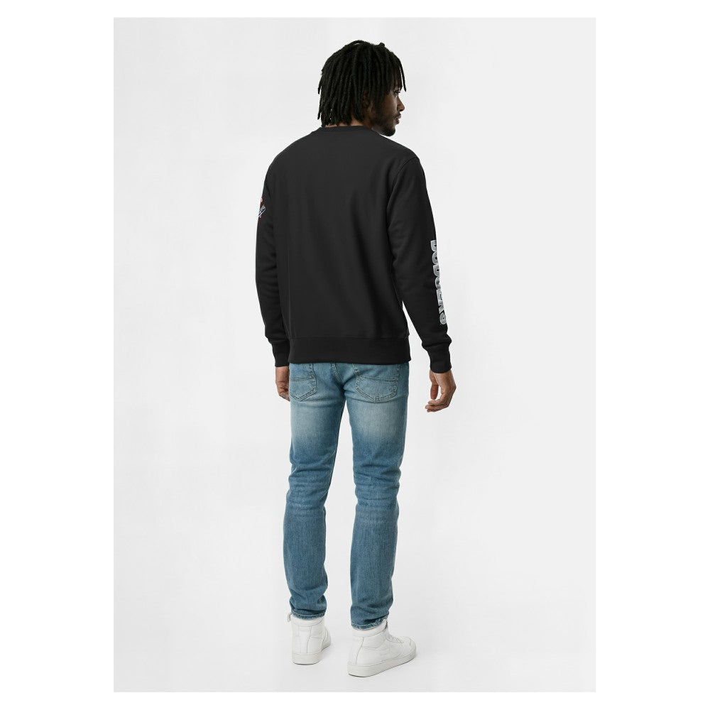Los Angeles Dodgers Champion Reverse Weave Chenille Sweatshirt - Black