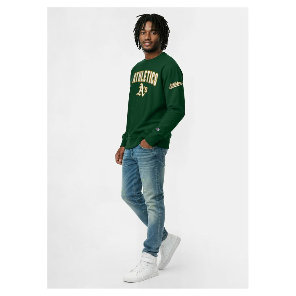 Athletics Champion Reverse Weave Chenille Sweatshirt - Green