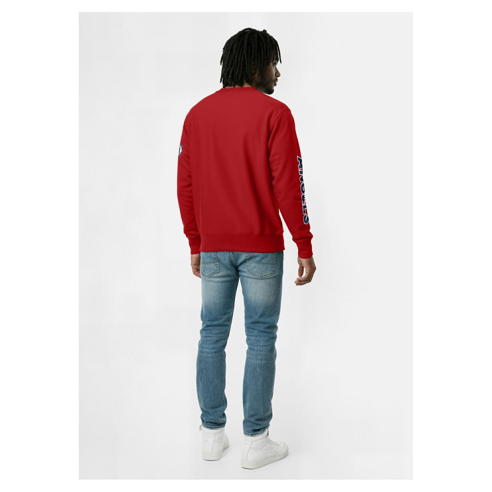 Los Angeles Angels Champion Reverse Weave Chenille Sweatshirt - Red