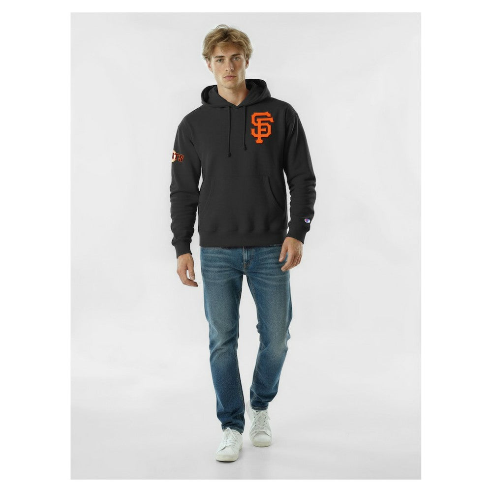 San Francisco Giants Champion Reverse Weave Chenille Hoodie - Black