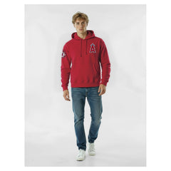 Los Angeles Angels Champion Reverse Weave Chenille Hoodie - Red