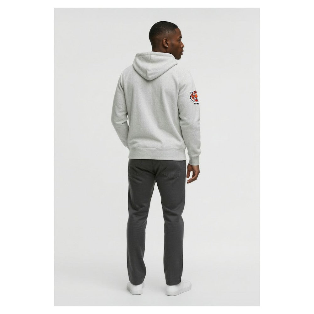 Detroit Tigers Champion Reverse Weave Chenille Full-Zip Hoodie - Gray