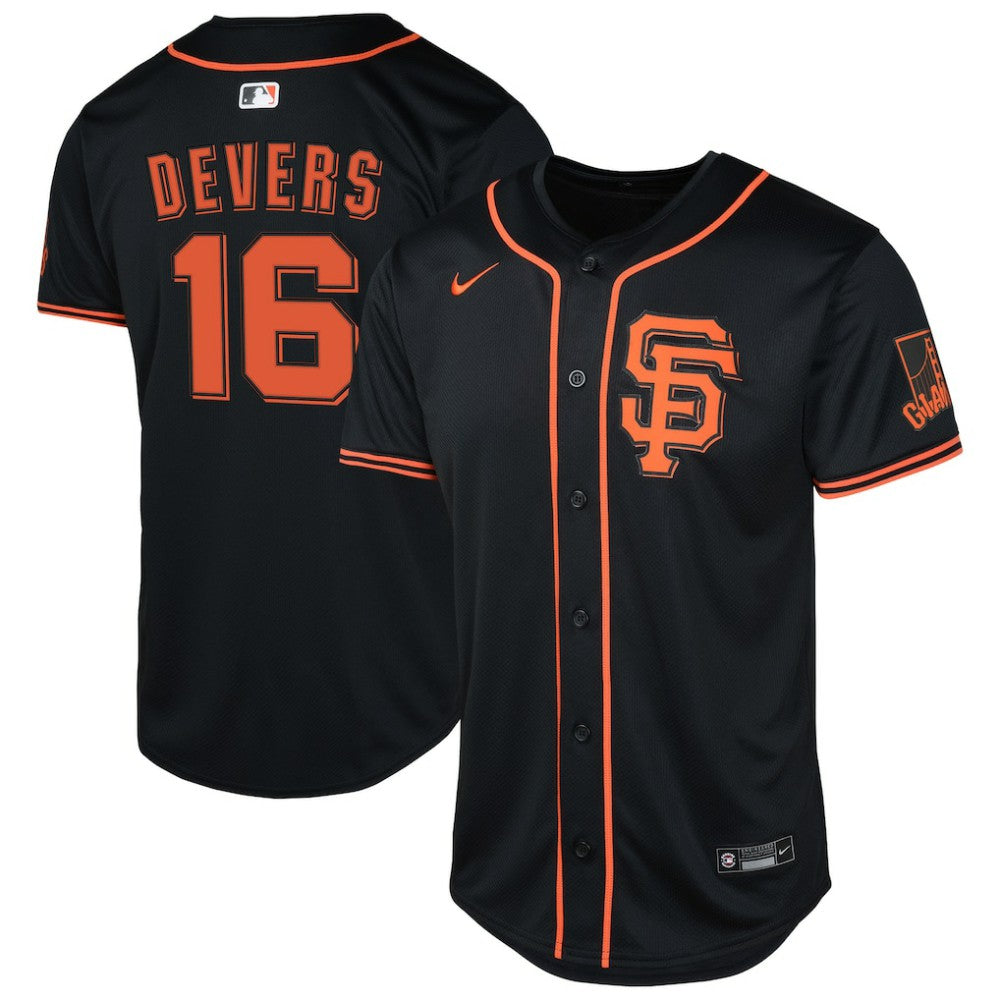 Rafael Devers San Francisco Giants Youth Limited Jersey - Black | Nike