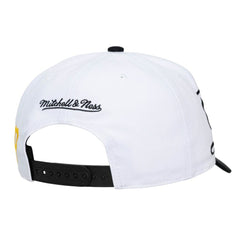 Pittsburgh Pirates Unisex XL Script Pro Crown Adjustable Hat - White/Black | Mitchell & Ness