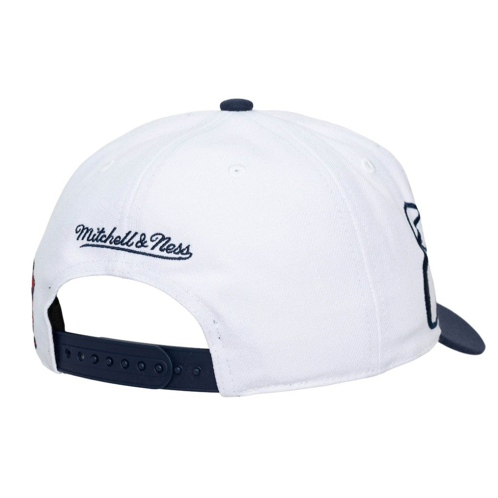 St. Louis Cardinals Unisex XL Script Pro Crown Adjustable Hat - White/Navy | Mitchell & Ness