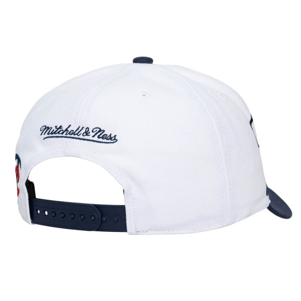 Minnesota Twins Unisex XL Script Pro Crown Adjustable Hat - White/Navy | Mitchell & Ness