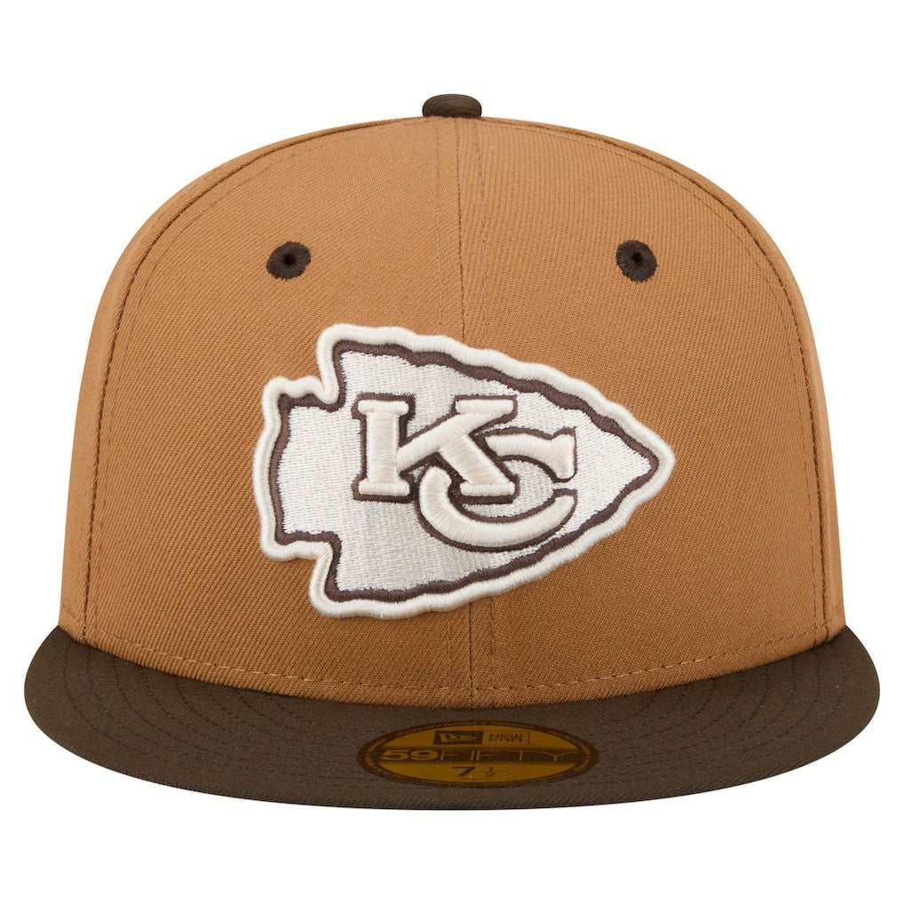 NFL Kansas City Chiefs Two-Tone Walnut 59FIFTY Fitted Hat