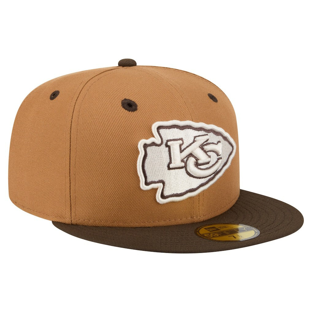 NFL Kansas City Chiefs Two-Tone Walnut 59FIFTY Fitted Hat