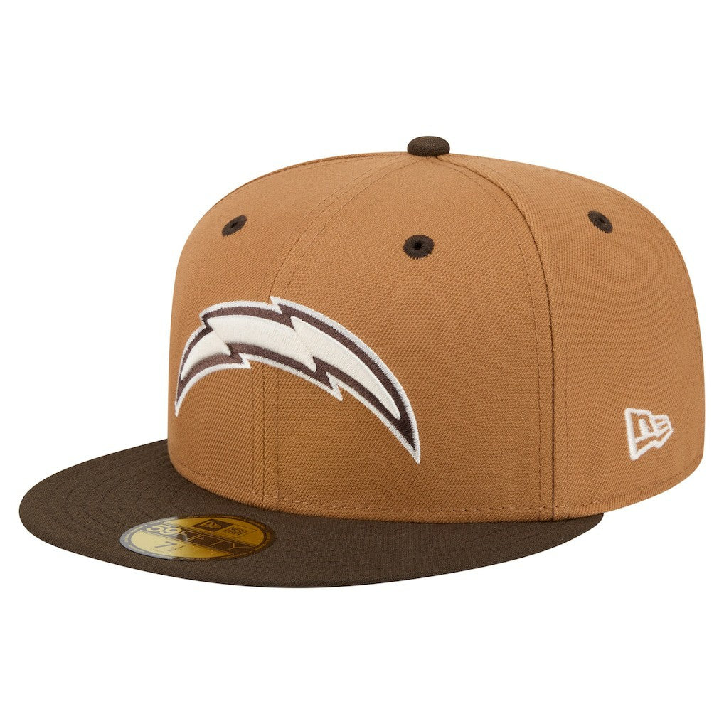 NFL Los Angeles Chargers Two-Tone Walnut 59FIFTY Fitted Hat