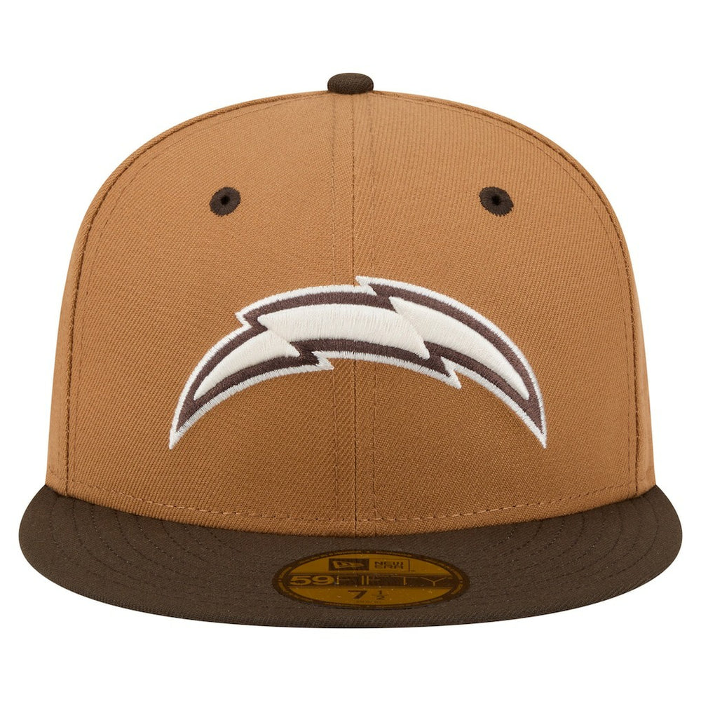 NFL Los Angeles Chargers Two-Tone Walnut 59FIFTY Fitted Hat