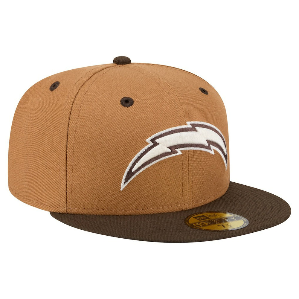 NFL Los Angeles Chargers Two-Tone Walnut 59FIFTY Fitted Hat