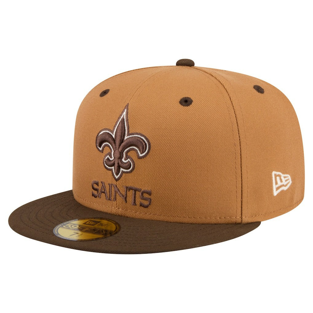 NFL New Orleans Saints Two-Tone Walnut 59FIFTY Fitted Hat