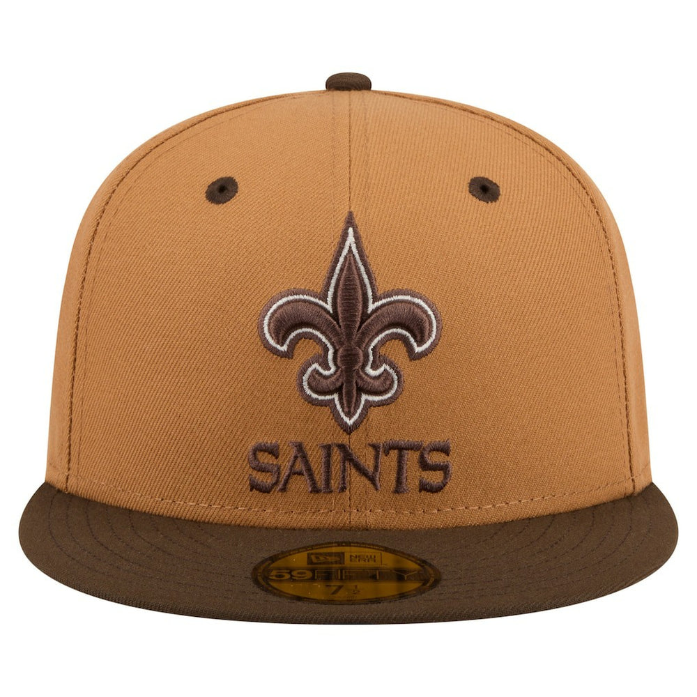 NFL New Orleans Saints Two-Tone Walnut 59FIFTY Fitted Hat