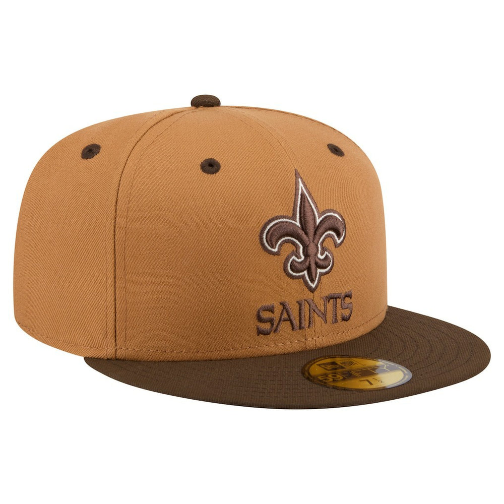 NFL New Orleans Saints Two-Tone Walnut 59FIFTY Fitted Hat