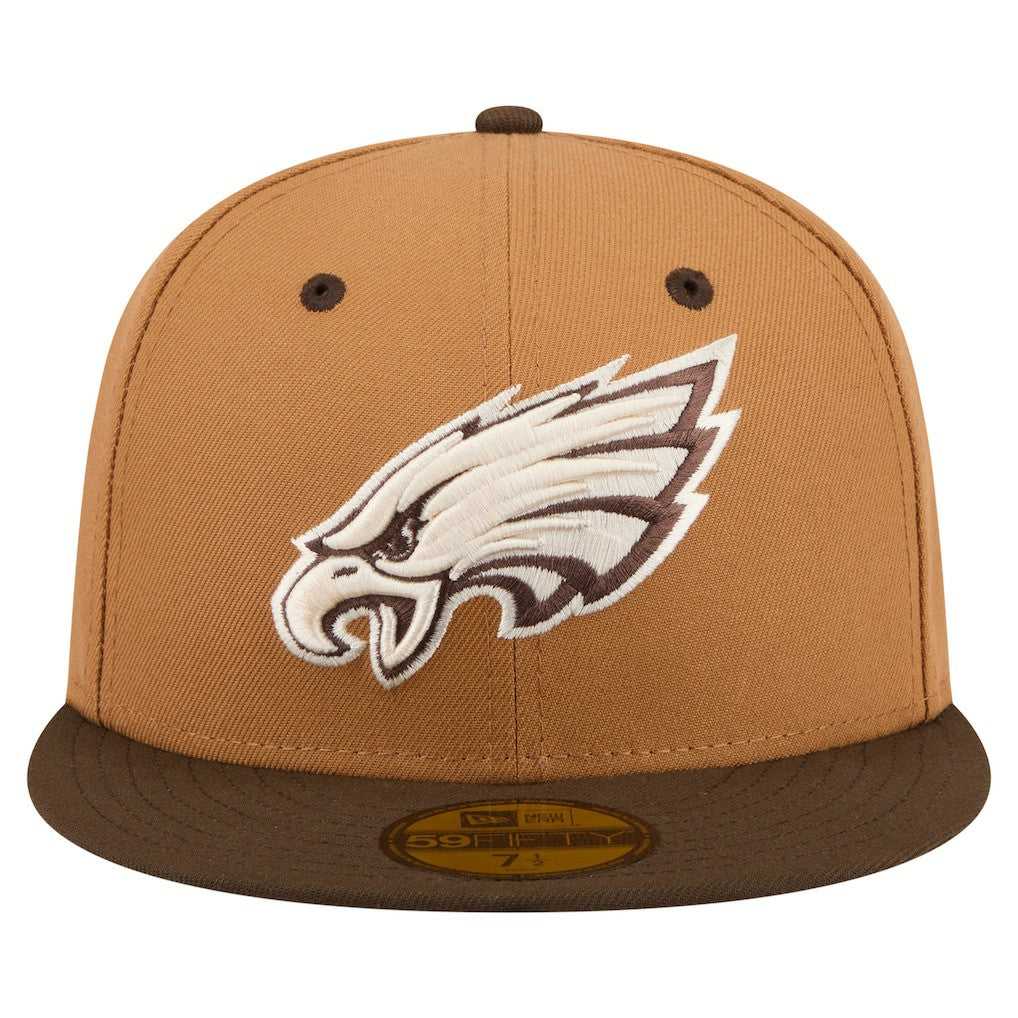 NFL Philadelphia Eagles Two-Tone Walnut 59FIFTY Fitted Hat