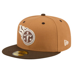 NFL Tennessee Titans Two-Tone Walnut 59FIFTY Fitted Hat