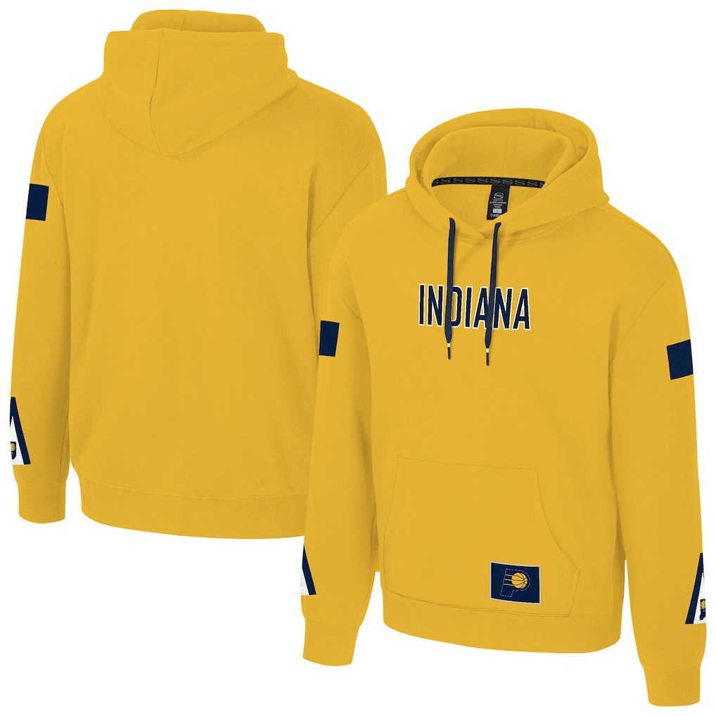 Indiana Pacers Stadium Essentials Unisex NBA Legends City Star Fleece Hoodie - Gold sale