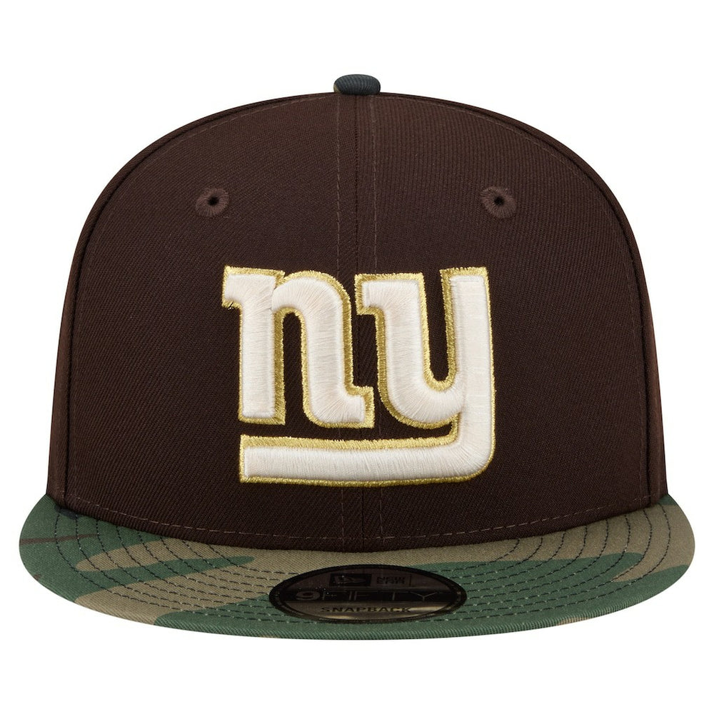 NFL New York Giants Adult Burnt Wood Camo 9FIFTY Snapback Hat