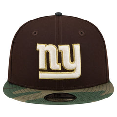 NFL New York Giants Adult Burnt Wood Camo 9FIFTY Snapback Hat