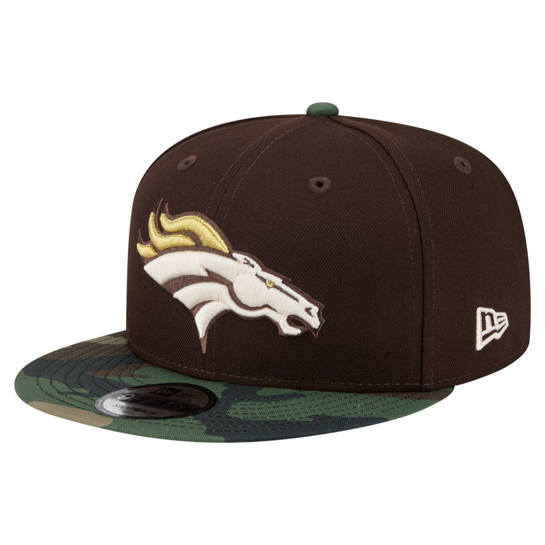 NFL Denver Broncos Adult Burnt Wood Camo 9FIFTY Snapback Hat