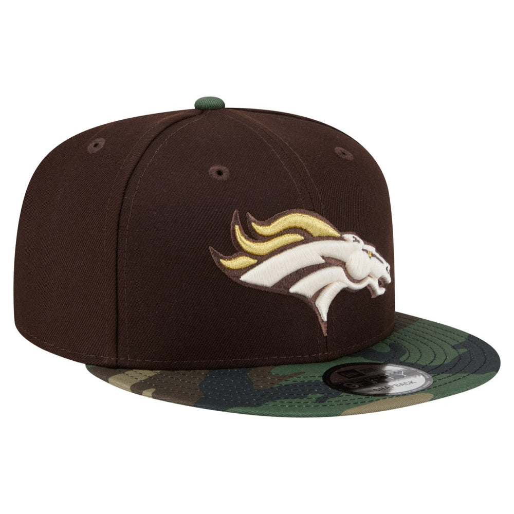 NFL Denver Broncos Adult Burnt Wood Camo 9FIFTY Snapback Hat