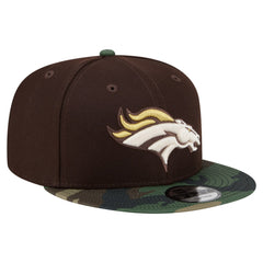 NFL Denver Broncos Adult Burnt Wood Camo 9FIFTY Snapback Hat