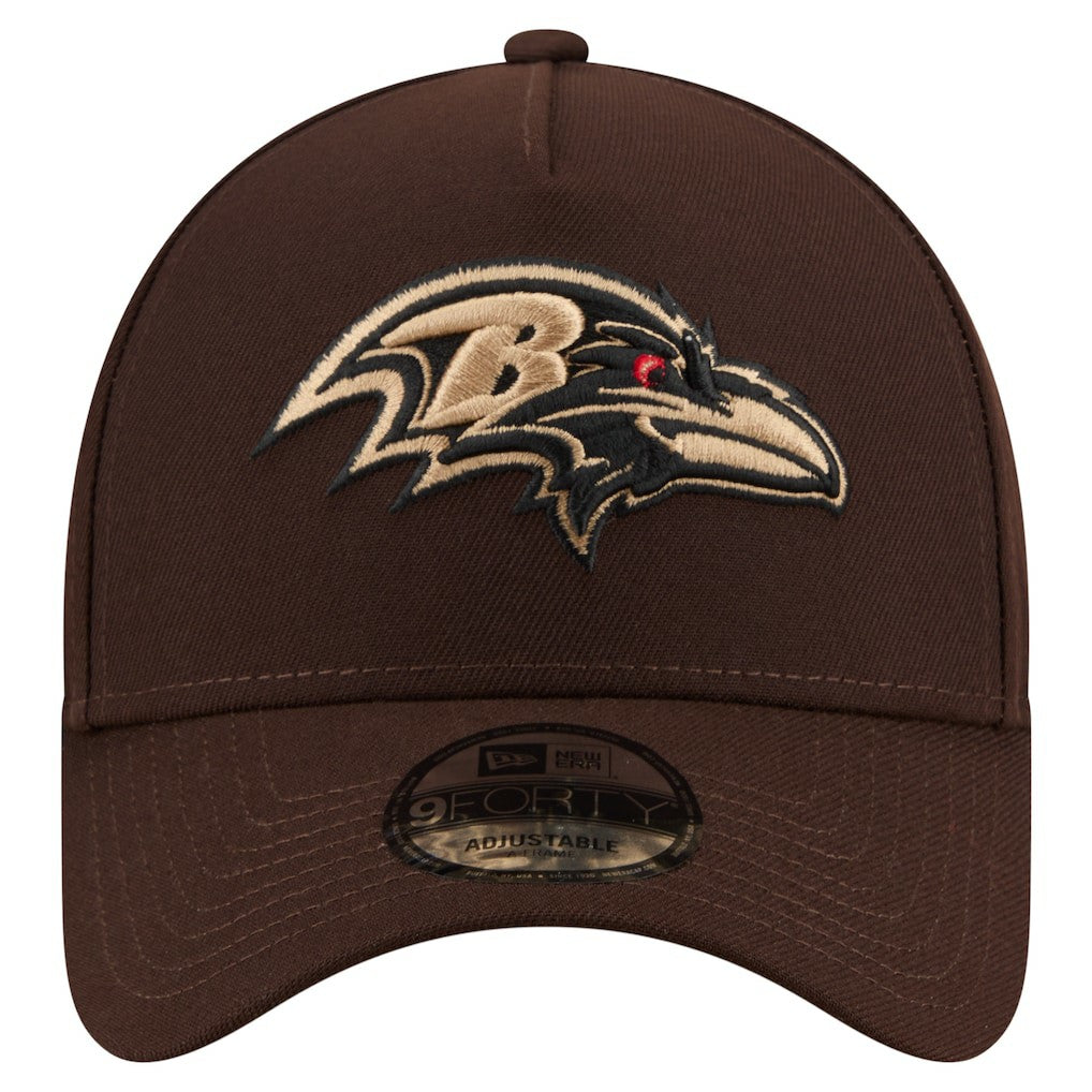 NFL Baltimore Ravens Burnt Wood A-Frame 9FORTY Adjustable Hat