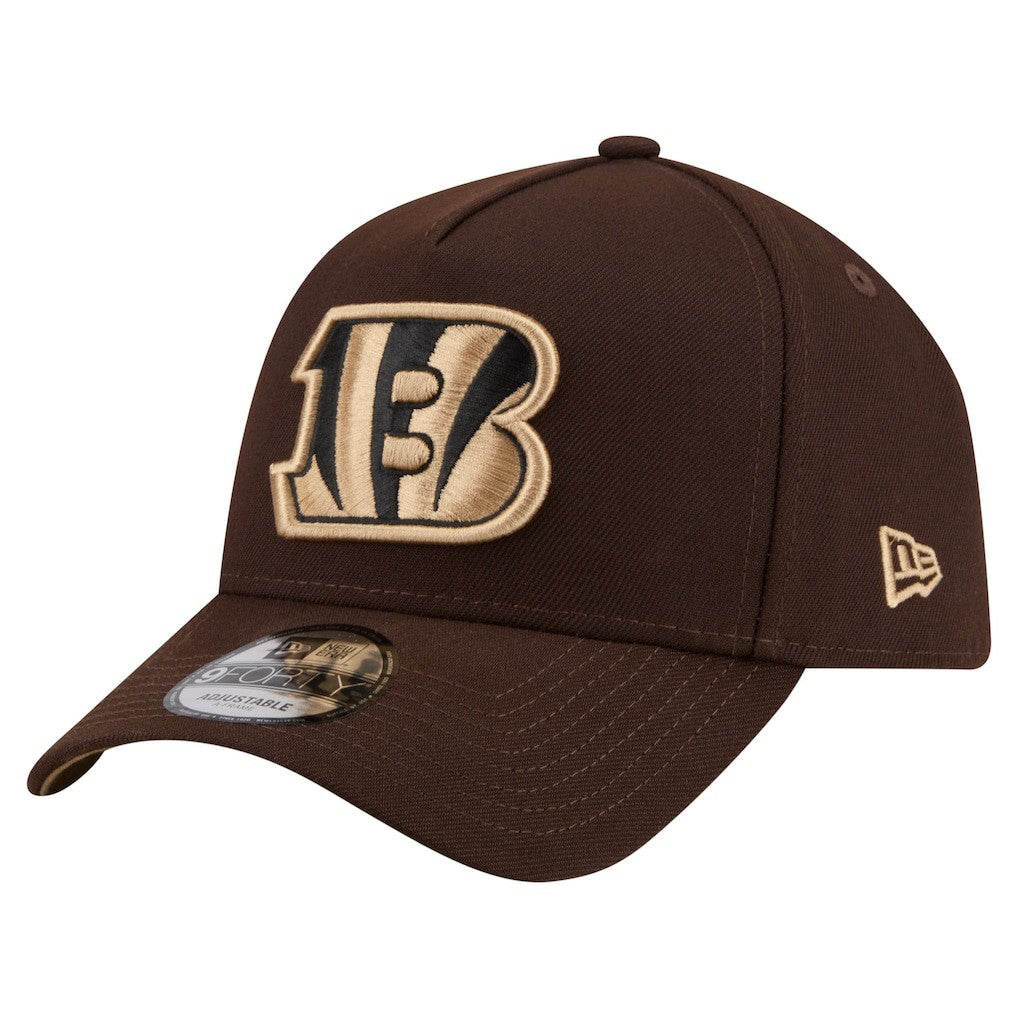NFL Cincinnati Bengals Burnt Wood A-Frame 9FORTY Adjustable Hat