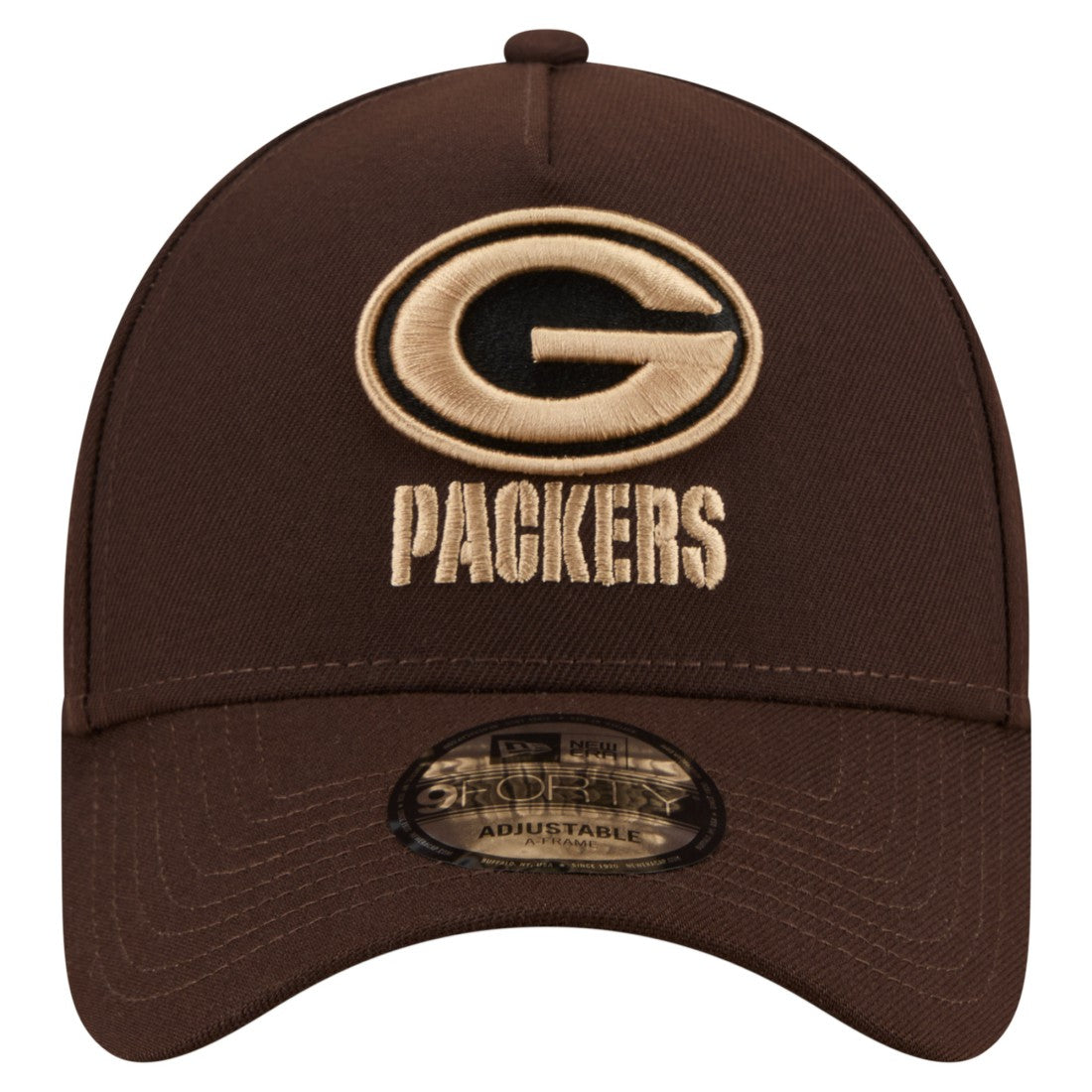 NFL Green Bay Packers Burnt Wood A-Frame 9FORTY Adjustable Hat