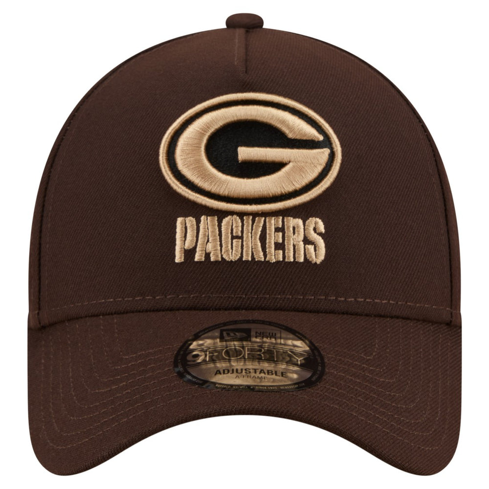 NFL Green Bay Packers Burnt Wood A-Frame 9FORTY Adjustable Hat