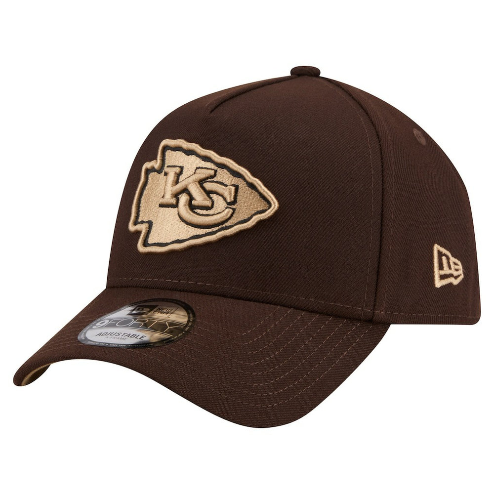 NFL Kansas City Chiefs Burnt Wood A-Frame 9FORTY Adjustable Hat
