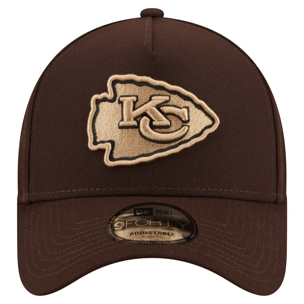 NFL Kansas City Chiefs Burnt Wood A-Frame 9FORTY Adjustable Hat