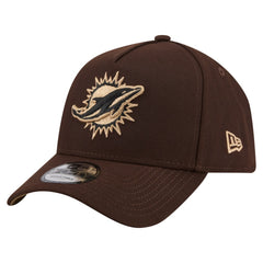 NFL Miami Dolphins Burnt Wood A-Frame 9FORTY Adjustable Hat