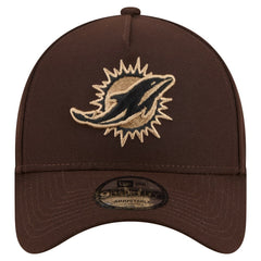 NFL Miami Dolphins Burnt Wood A-Frame 9FORTY Adjustable Hat