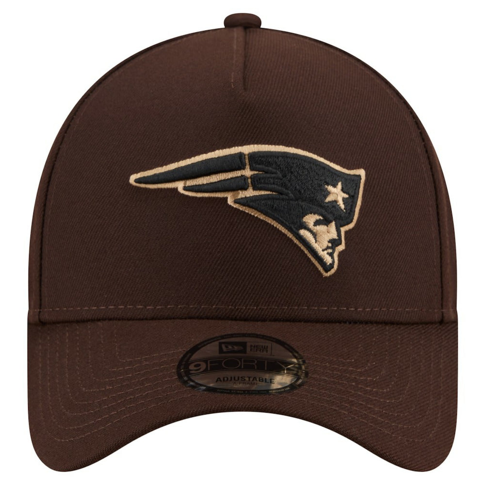NFL New England Patriots Burnt Wood A-Frame 9FORTY Adjustable Hat