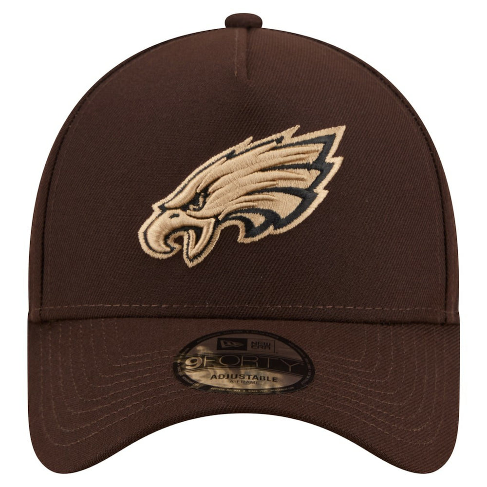 NFL Philadelphia Eagles Burnt Wood A-Frame 9FORTY Adjustable Hat