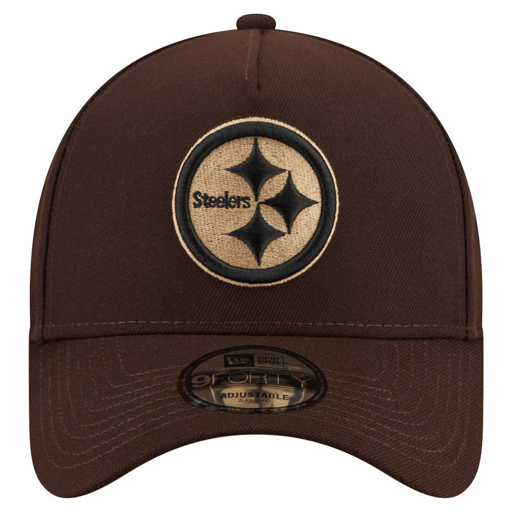 NFL Pittsburgh Steelers Burnt Wood A-Frame 9FORTY Adjustable Hat