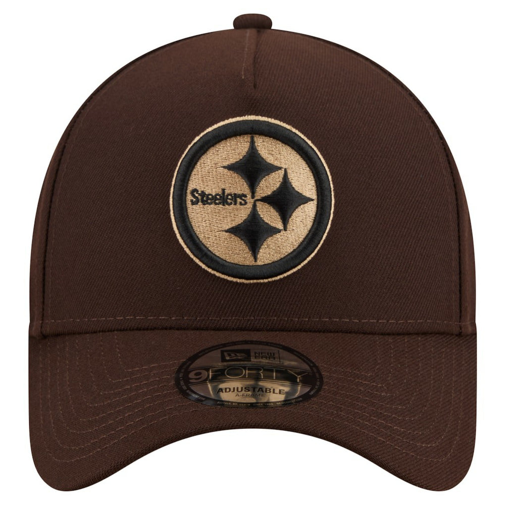 NFL Pittsburgh Steelers Burnt Wood A-Frame 9FORTY Adjustable Hat