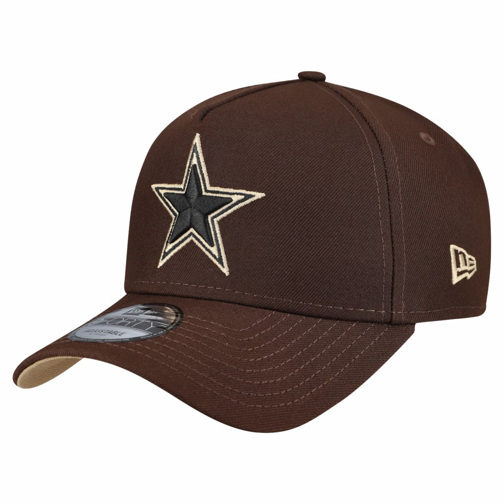 NFL Dallas Cowboys Burnt Wood A-Frame 9FORTY Adjustable Hat