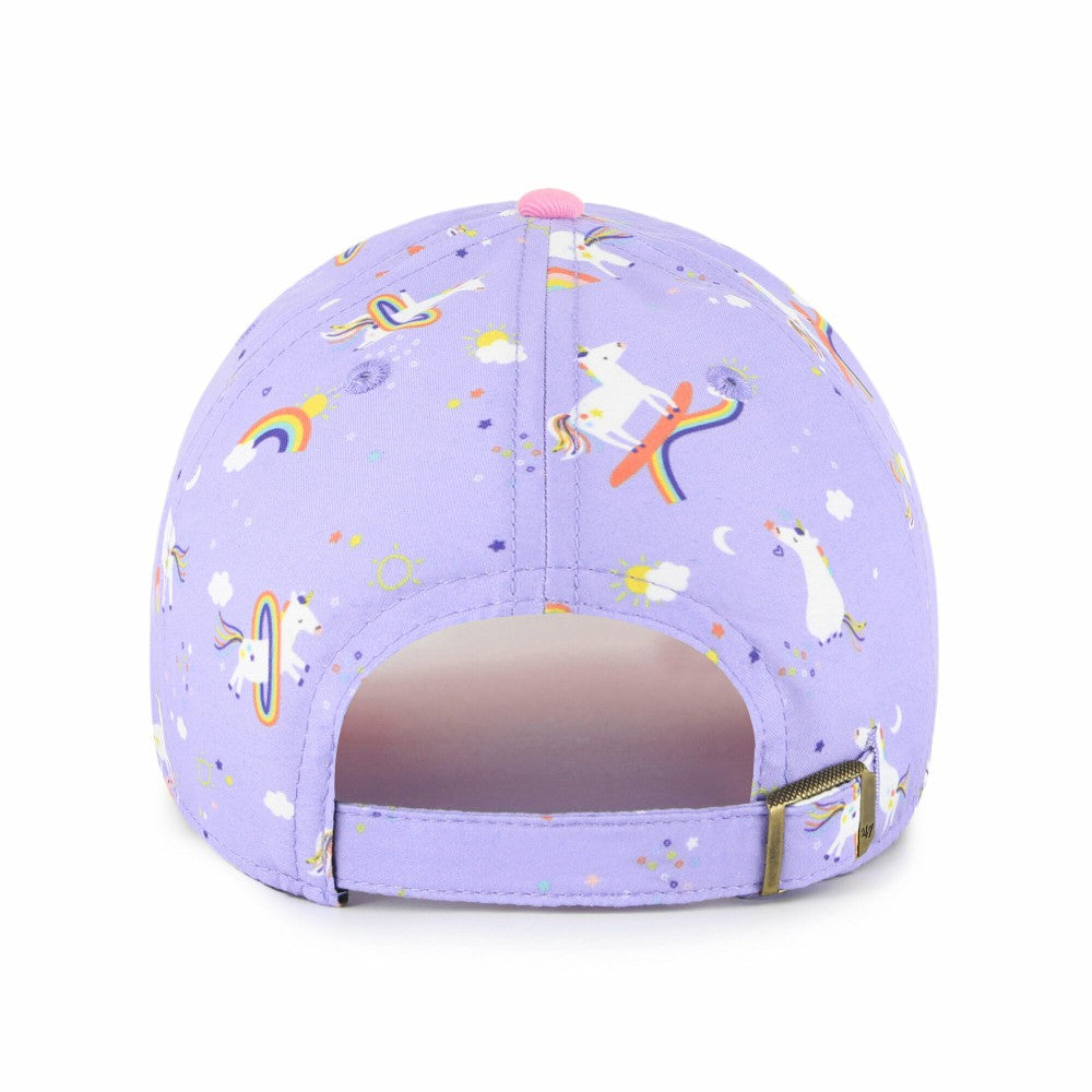 Kansas City Royals Girls Youth Unicorn Clean Up Adjustable Hat - Lavender | 47 brand