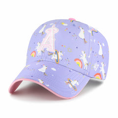 Los Angeles Angels Girls Youth Unicorn Clean Up Adjustable Hat - Lavender | 47 brand