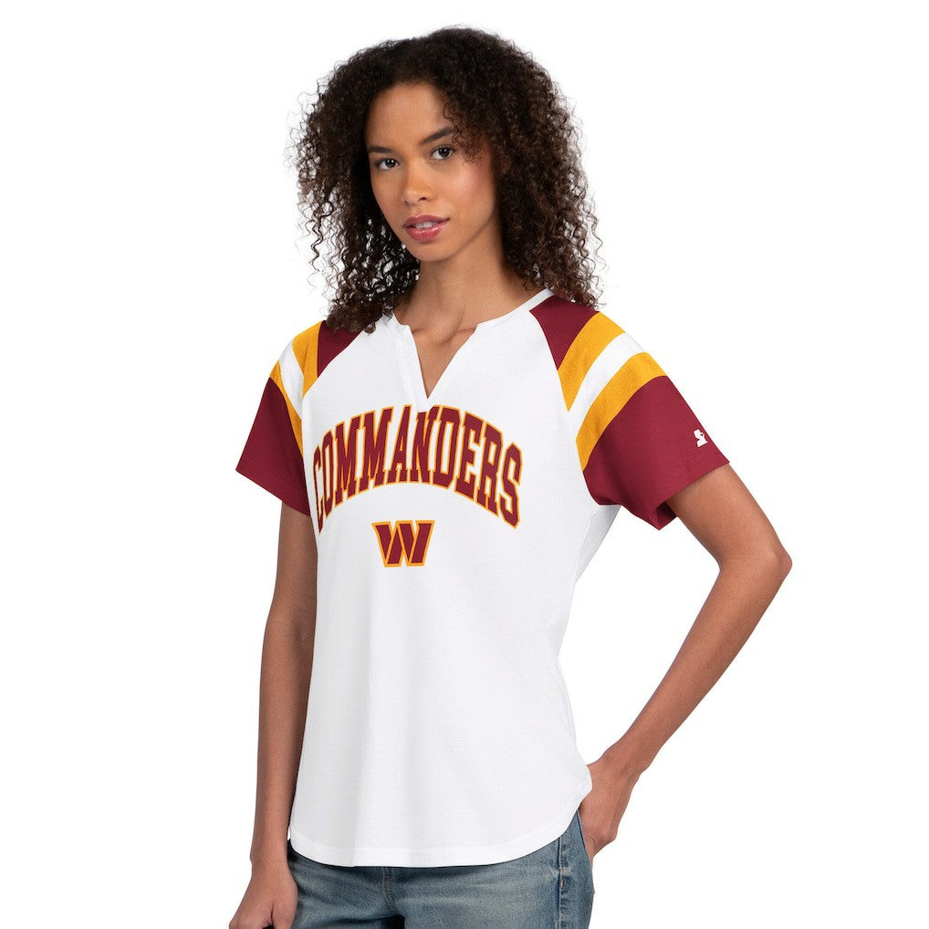 NFL Washington Commanders Starter Women's Game On Notch Neck T-Shirt