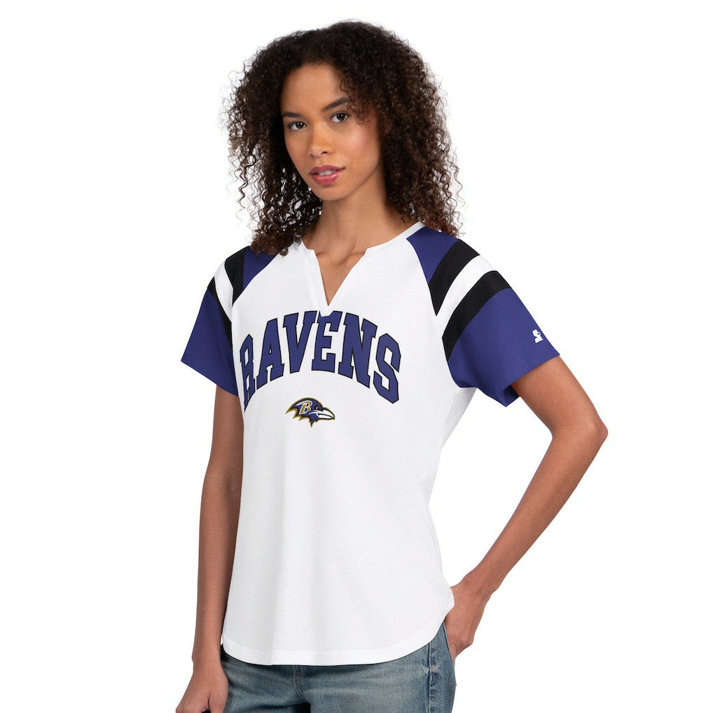 NFL Baltimore Ravens Starter Women's Game On Notch Neck T-Shirt