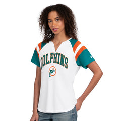 NFL Miami Dolphins Starter Women's Game On Notch Neck T-Shirt